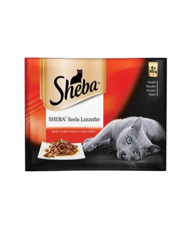 SHEBA Cuisine Meaty Varieties Canned Cat Food 85 Gr (Pack of 4)