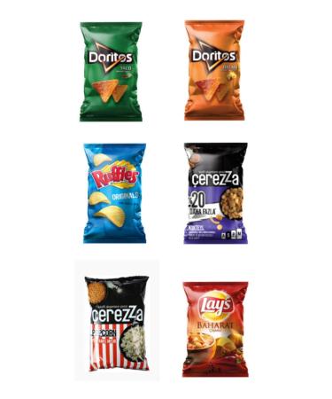 Doritos Lay's Ruffles Cookies 6 Pack Mixed Chips