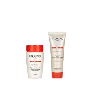 Kerastase Nutritive Bain Satin 2 Shampoo 80 ml + Nutritive Irisome Lait Vital Conditioner 75ml