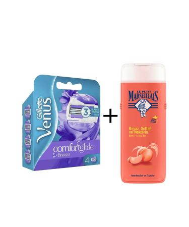 Le Petit Marseillais Peach And Nectarine Shower Gel 400 ml Gillette Venus Breeze Spare Blade 4 Blades