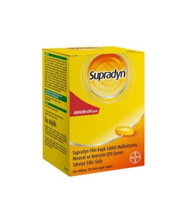 Supradyn Coenzyme Q10 Containing Supplementary Food 30 Tablets