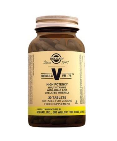 Solgar Formula Vm 75 30 Tablets