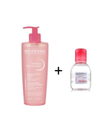 Bioderma Sensibio Foaming Gel 500 Ml + Sensibio H2o 100 Ml