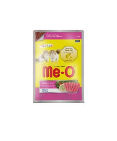 me-o Canned Food with Tuna in Jelly for Kittens 80 gr 12 pieces