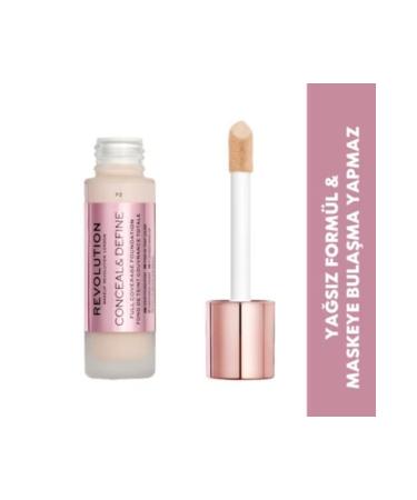 Revolution Oil-Free Formula Conceal & Define Foundation F2 - Buy Online on GoSupps.com
