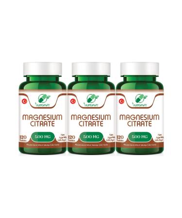 Yurdavit Magnesium Citrate 500 Mg 3 Pieces 120 Tablets Magnesium Citrate Skt May 2025.