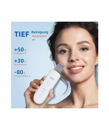 GUGUG Skin Scrubber Ultrasonic Facial Blackhead Remover 4 Modes Pore Cleaner - Buy Online on GoSupps.com