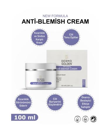 DG DERMO GOLDEN Anti-Redness Anti-Spot Cream Acne and Anti-Acne Skin Care Cream 100ml