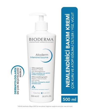 Bioderma Atoderm Intensive Balm Very Dry Atopic Prone Skin Adult Child 500 ml - Buy Online on GoSupps.com
