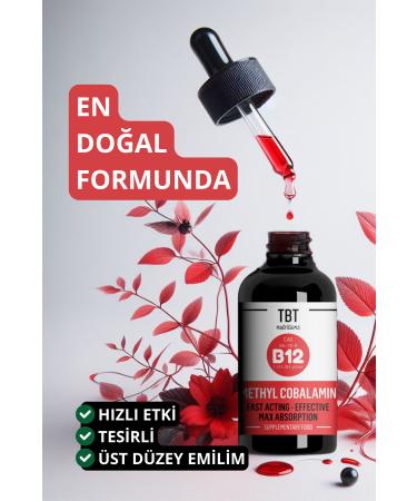 Tabitat Natural Vitamin B12 Drops: Support Your Energy and Vitality |10 Ml| - Buy Online on GoSupps.com