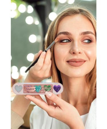 MUJGAN Heart Shaped 5-Piece Glitter Eyeshadow Palette No:2 - Buy Online on GoSupps.com