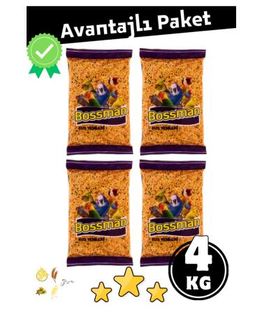 bossman Super Lux Mixed Vitamin Budgie Food Advantageous Package 4Kg