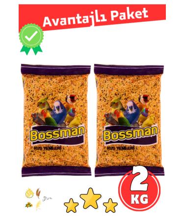 bossman Super Lux Mixed Quality Vitamin Best Budgie Food Advantageous Package 2 Kg
