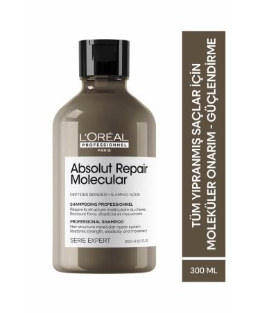 L'oreal Professionnel Serie Expert Absolut Repair Molecular Purifying Shampoo for All Damaged Hair 300 ml-NTRB5-
