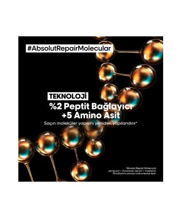 L'oreal Professionnel Serie Expert Absolut Repair Molecular Purifying Shampoo for All Damaged Hair 300 ml-NTRB5- - Buy Online on GoSupps.com