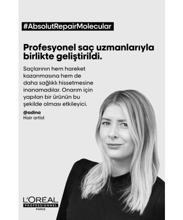 L'oreal Professionnel Serie Expert Absolut Repair Molecular Purifying Shampoo for All Damaged Hair 300 ml-NTRB5- - Buy Online on GoSupps.com