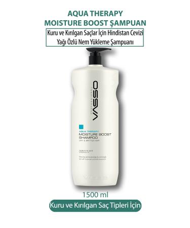 VASSO WOMEN Moisture Reload Shampoo with Coconut Oil for Dry and Brittle Hair -vasso Aqua 1500 ml