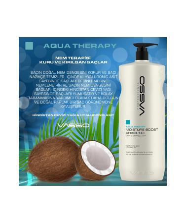 VASSO WOMEN Moisture Reload Shampoo with Coconut Oil for Dry and Brittle Hair -vasso Aqua 1500 ml - Buy Online on GoSupps.com