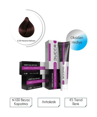 BY DUCCA Havana Brown No:6.35 Hair Dye 60 ml (PROFESSIONAL HAIR DYE) - Buy Online on GoSupps.com