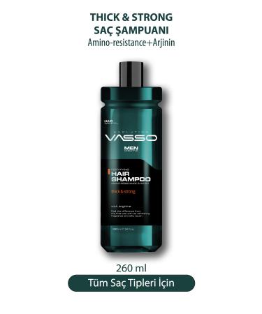 Vasso Men Vasso Hair Sampoo Thick & Strong Hair Shampoo 260 Ml