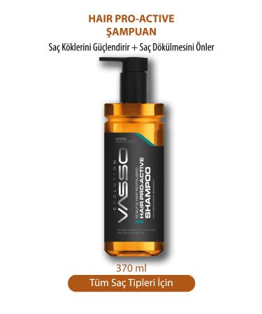 Vasso Men Anti Hair Loss Shampoo - Pro Active Shampoo 370 ml