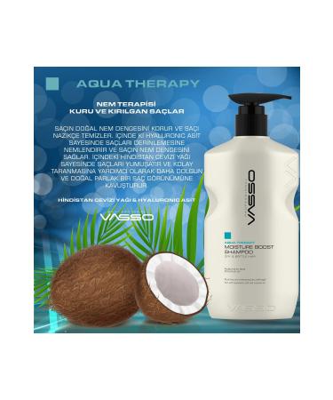 VASSO WOMEN Moisturizing Moisture Reload Shampoo with Coconut Oil for Dry and Brittle Hair 500 ml - Buy Online on GoSupps.com
