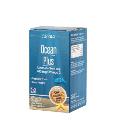 Ocean Plus Omega 3 780mg 50 Capsules Fish Oil Capsule with Omega-3 Fatty Acids