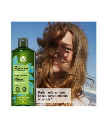 Yves Rocher Prebiotic Shampoo Anti-Dandruff Pelliculaire Pomegranate Peel Organic Mint and Agave 300 ml - Buy Online on GoSupps.com
