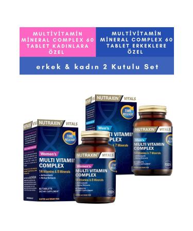 Nutraxin Multivitamin Men-Women Set of 2