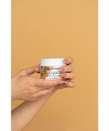 Elvons Scrub Apricot Particle Face Body Peeling Dead Cell Removal Malic Acid Glycolic Acid 150 ml - Buy Online on GoSupps.com