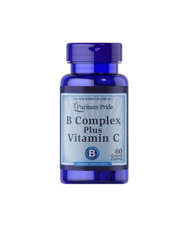 Puritan's Pride B Complex Plus Vitamin C 500 Mg 60 Tablets