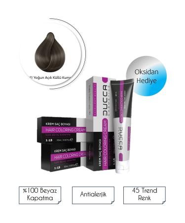 BY DUCCA Intense Light Ash Blonde No: 8.11 Hair Dye 60 ml (PROFESSIONAL HAIR DYE) - Buy Online on GoSupps.com
