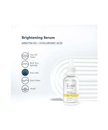 The Purest Solutions Brightening and Blemish Reducing Arbutin Skin Care Serum 30 Ml - Buy Online on GoSupps.com