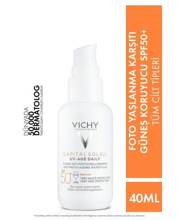 Vichy Capital Soleil Uv Age Daily Spf50 High Protection Facial Sun Cream 40ML SH NEE239