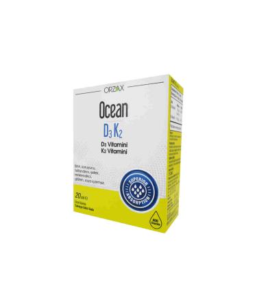 Ocean D3 K2 Drops 20 ml Supplementary Food Containing Vitamin D3 and K2