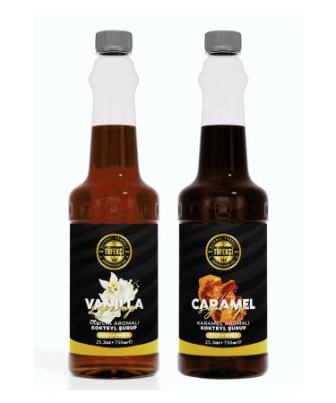 By T fek i Caramel-vanilla Advantageous Package Cocktail Cake and Coffee Syrup (750 ML X 2)