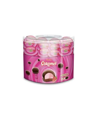 Ulker ( 5 PIECES ) Ulker Cokomel Marshmallow Strawberry 180 Gr