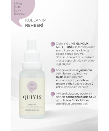 Quivis Anti-Darkness and Anti-Puffiness Under Eye Brightening Caffeine Serum 30 ML x2 - Buy Online on GoSupps.com