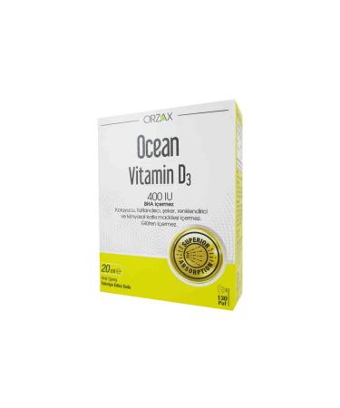 Ocean Vitamin D3 400 IU Oral Spray 20 ml Food Supplement