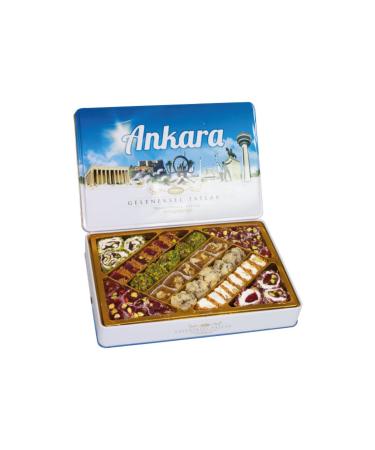 Tu ba Dried Nuts Traditional Flavors Metal Box 540 Gr (Ankara)