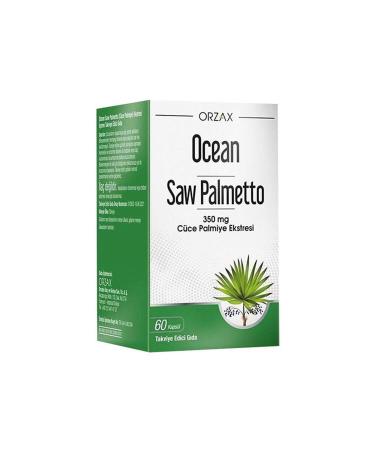 Ocean Saw Palmetto 350 mg 60 Capsules Dwarf Saw Palmetto Extract Containing Supplementary Food