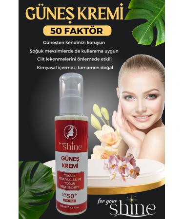For Your Shine Sun Cream High Protection and Intensive Moisturizer 50 Spf 200 ml