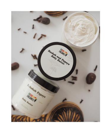 FADHILA ORGANICS Baby Body Cream (BABY BUTTER) - Moisturizing Softener -shea Baobab & Papaya Oil- 80gr