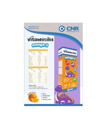 CnrVitaminiks Vitaminiks L'Argeinin Choline Magnesium Zinc containing Fish Oil 200 ml - Buy Online on GoSupps.com