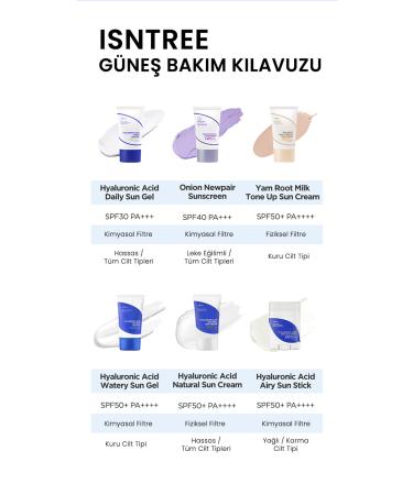 Isntree Hyaluronic Acid Airy Sun Stick 22 gr (CHEMICAL FILTER 8 TYPES HYALURONIC ACID SUN PROTECTIVE STICK) - Buy Online on GoSupps.com