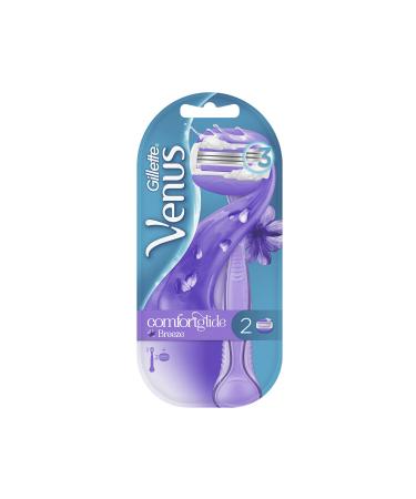 Venus Gillette Venus Comfort Glide Breeze Shaver + 2 Spare Heads