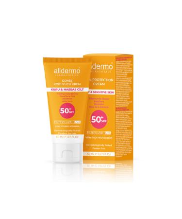 Alldermo Dry Sensitive Skin Sunscreen Cream Spf 50 50 ml