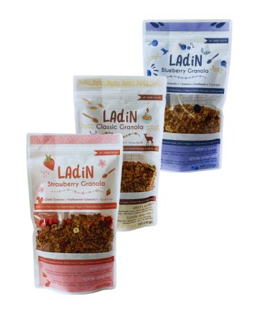 Ladin Organics Ladin Granola Introduction Set (240 GR*3) (WITHOUT ADDITIVES WITHOUT ADDITIVES)