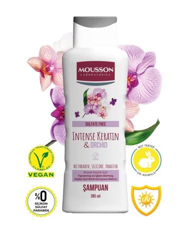 Mousson Intensive Keratin & Orchid Color Protecting and Damage Repairing Sulfate-Free Shampoo 385 ml - Buy Online on GoSupps.com