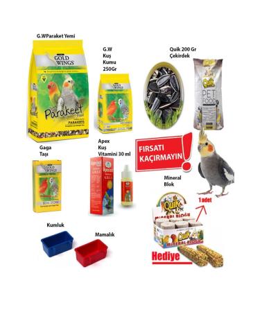 Gold Wings Goldwings Parakeet Sultan-Lovebird Food Package 10 Pieces